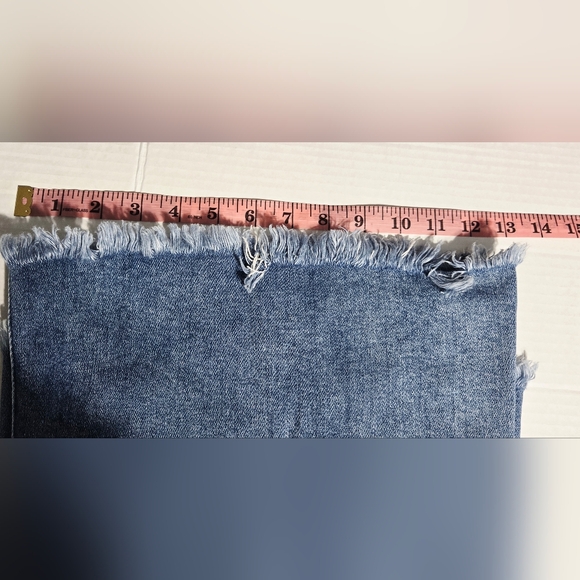 Kancan Distressed Flare Jeans Raw Hem Bell Bottom Light Wash Size 33 - Picture 16 of 16